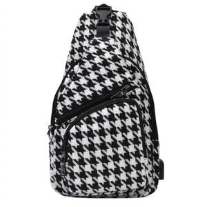 NEW CALLA unisex nupouch anti-theft large daypack in houndstooth